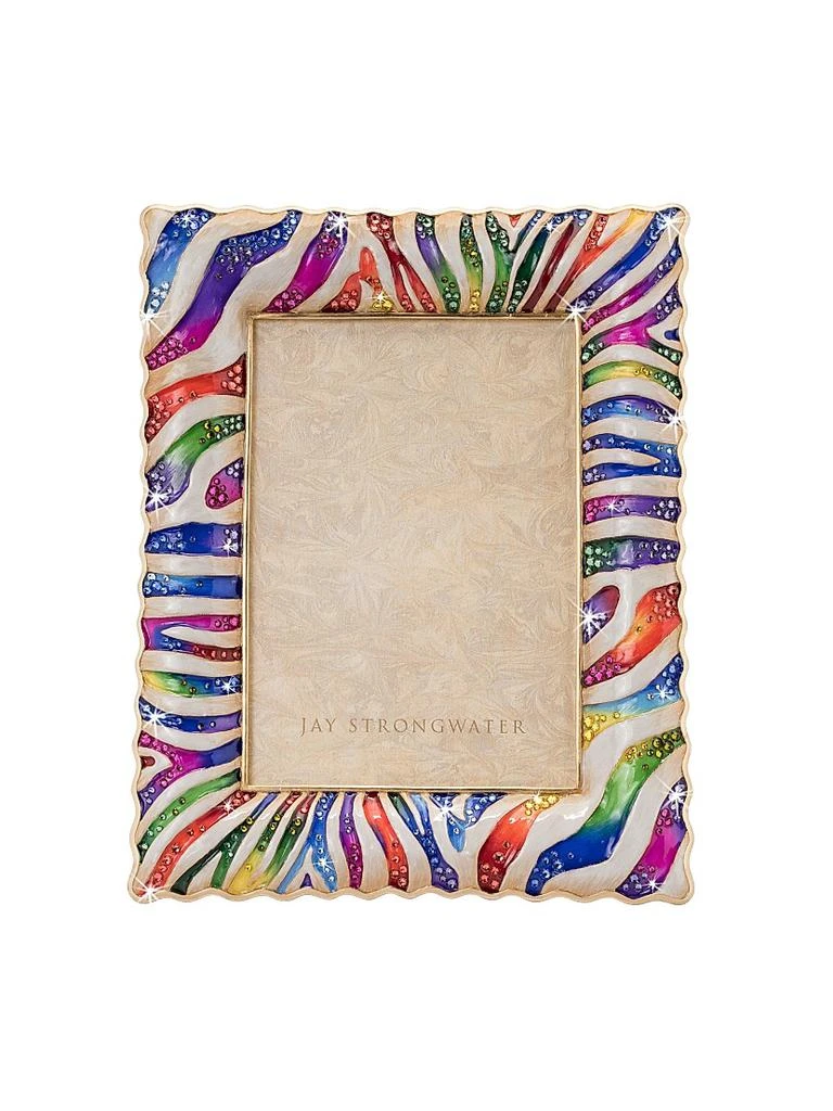 Jay Strongwater Wyatt Zebra 5'' X 7'' Frame 1
