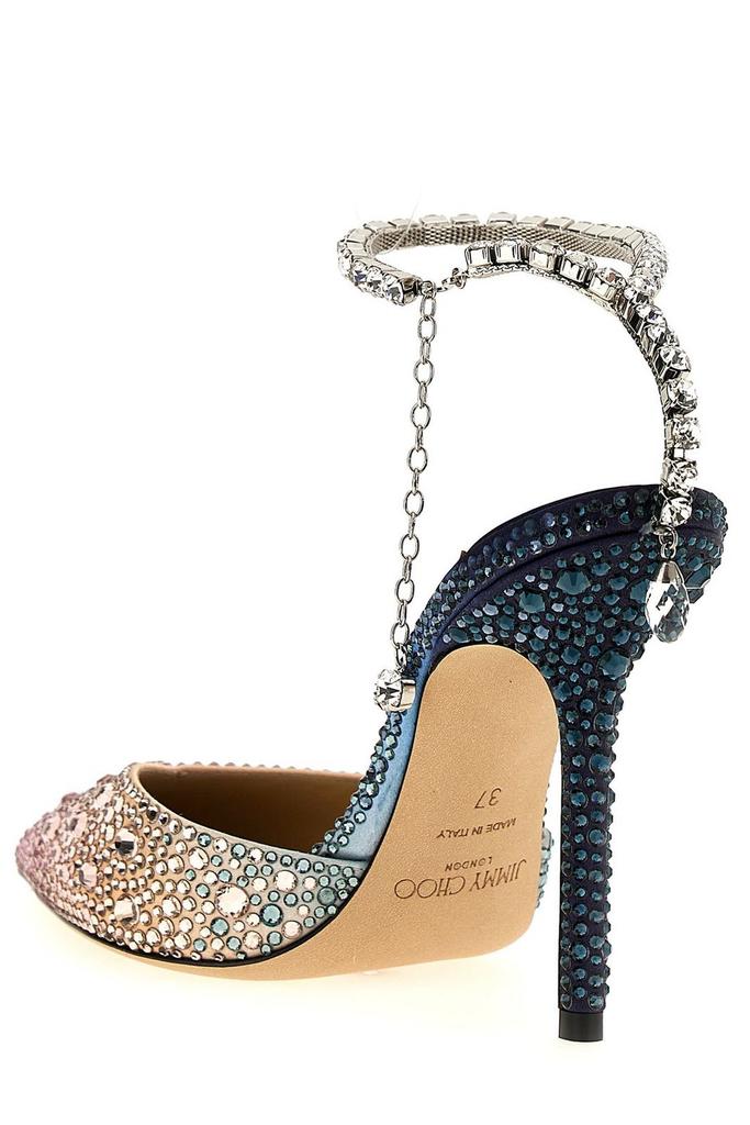 Jimmy Choo Jimmy Choo Saeda 100 Ankle-Strapped Pumps - High
