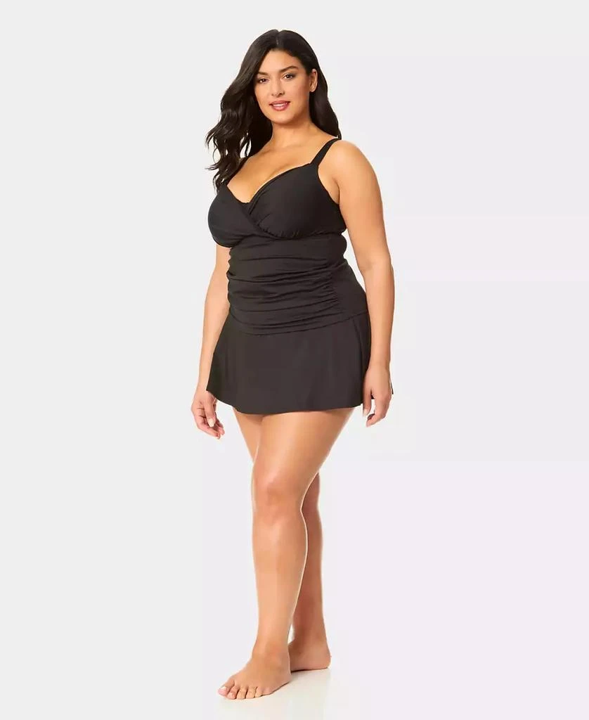 Anne Cole Plus Size Shirred Tankini Top 3