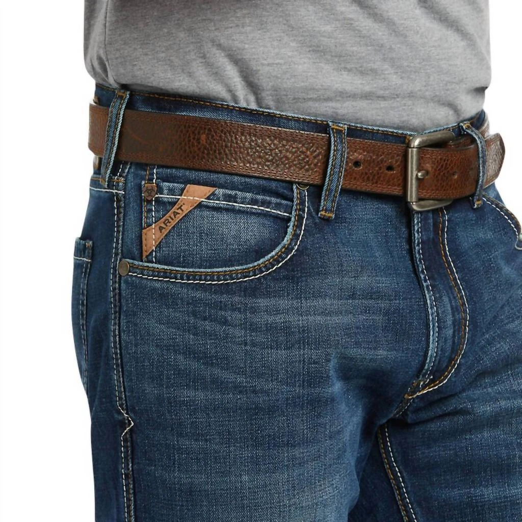 Ariat Men's M5 Stretch Madera Stackable Straight Leg Jean - Length: 32" In Heath 4