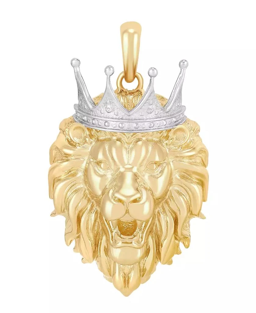 Macy's Lion Head Pendant in 10k Yellow Gold 1