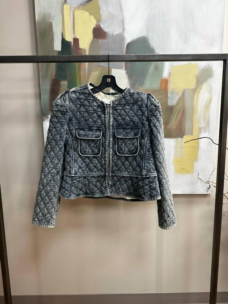 Isabel Marant Deliona Jacket In Light Blue