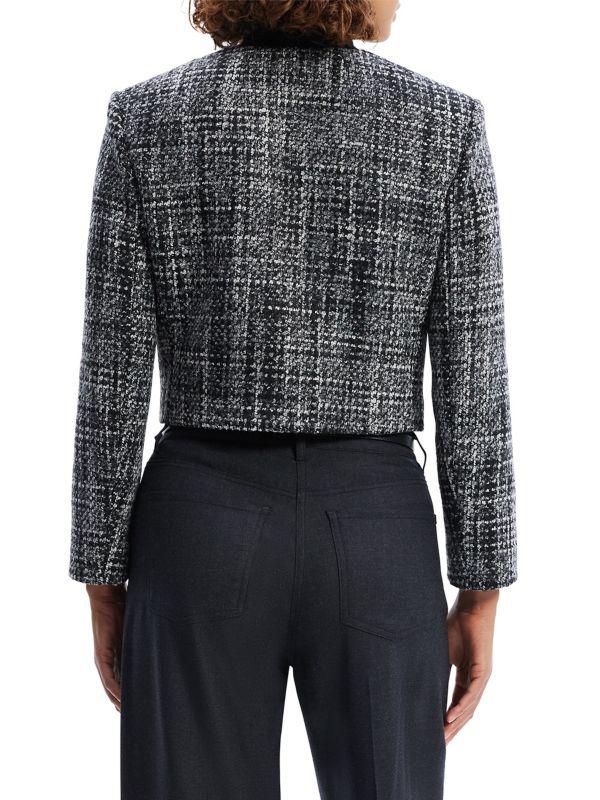 Theory Wool-Blend Tweed Crop Jacket