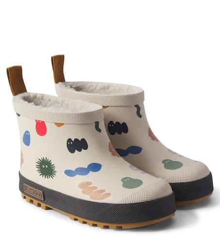 Liewood Jesse faux shearling-lined rain boots 1