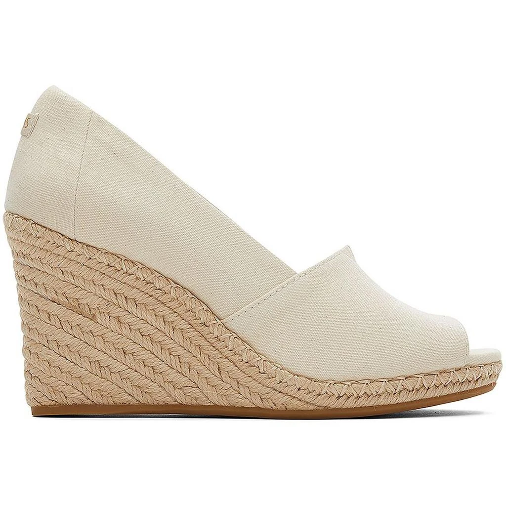 TOMS Michelle Womens Padded Insole Canvas Espadrilles 3