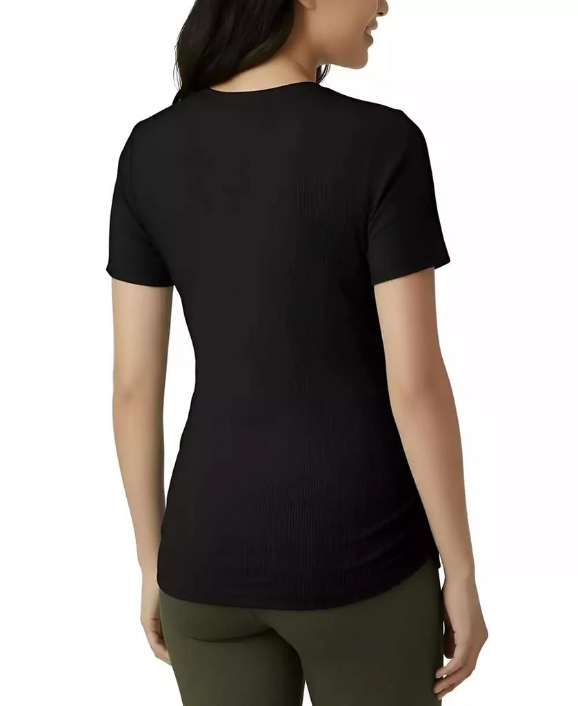 Motherhood Maternity Women
s Women
s Crew Neck Side-Ruched Maternity Short Sleeve Top - Motherhood Maternity 2