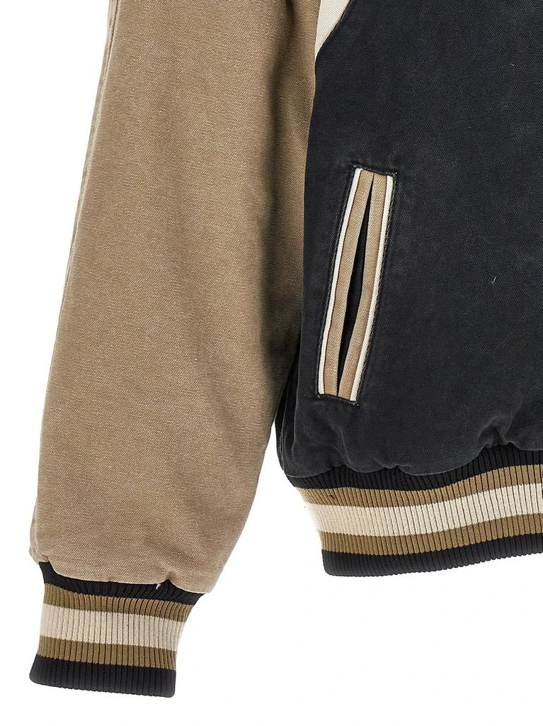 Rhude Rhude Washed Logo Embroidered Varsity Jacket 4
