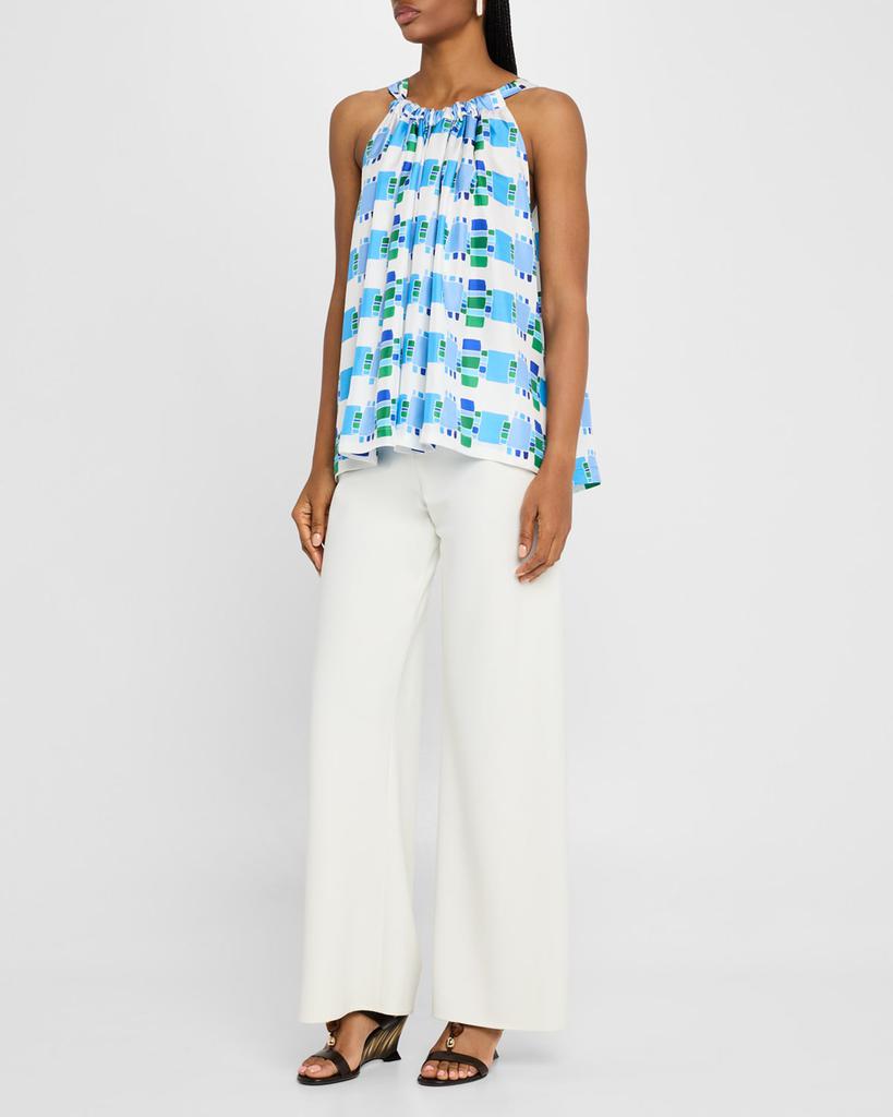 Rianna + Nina Brigitte Kakanias-Print Silk Blouse