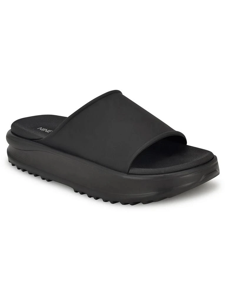 Nine West SUNSHIN 3 Womens Open toe Slip on Slide Sandals 1