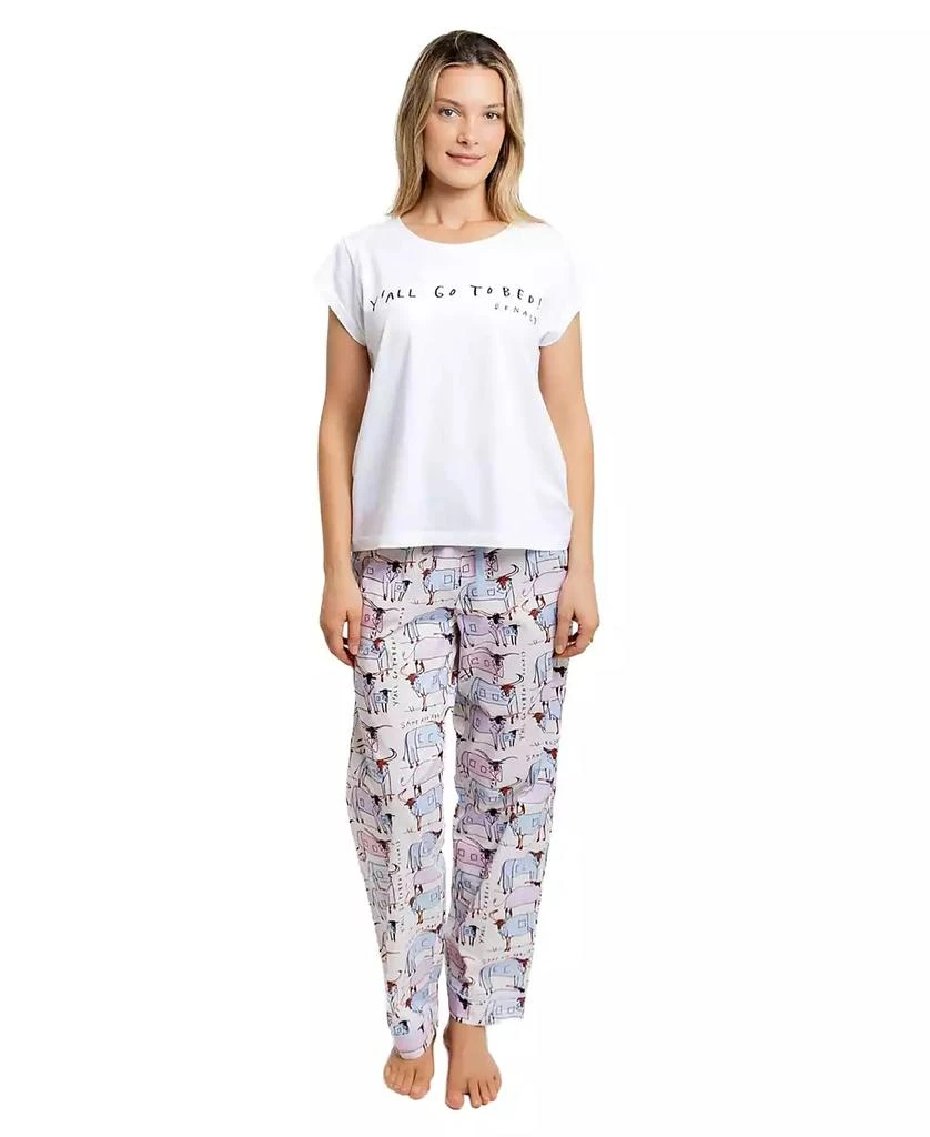 Sant and Abel Women
s Drawbertson Y
All Go To Bed Cotton Pajama T-Shirt 5