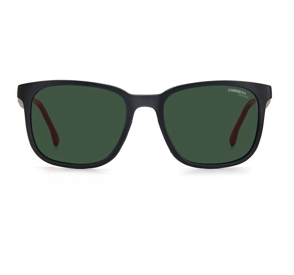Carrera Men's 8046/s Sunglasses In Matte Black / Green Polarized