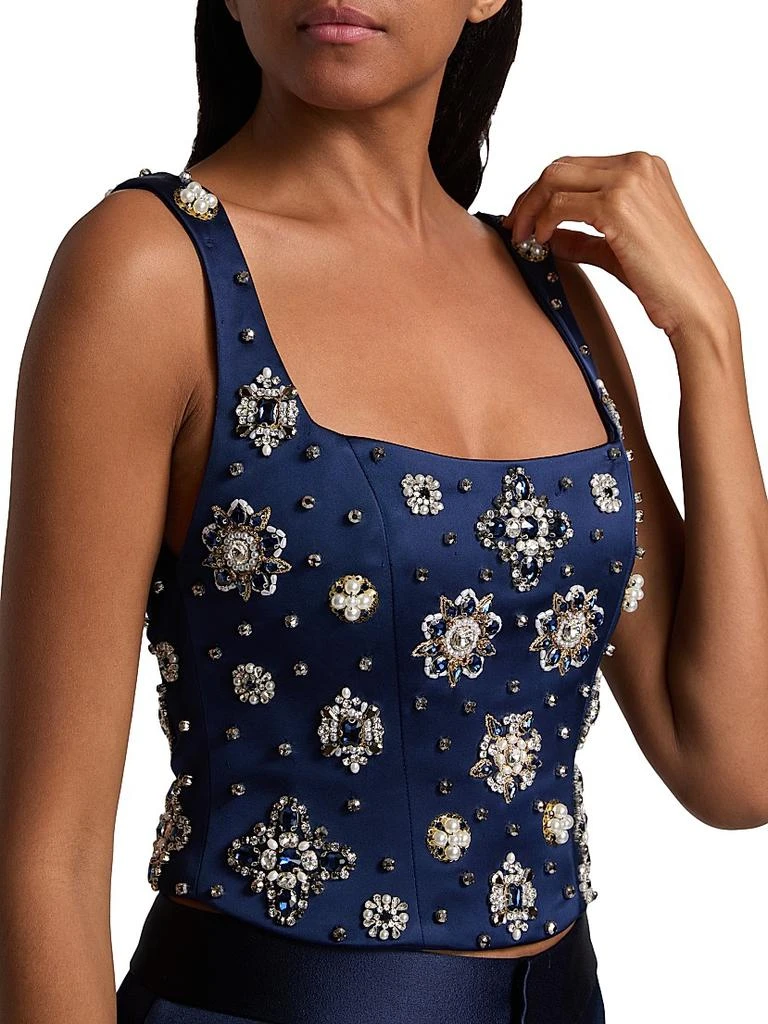 Alice + Olivia Lilianna Embellished Corset Top 6