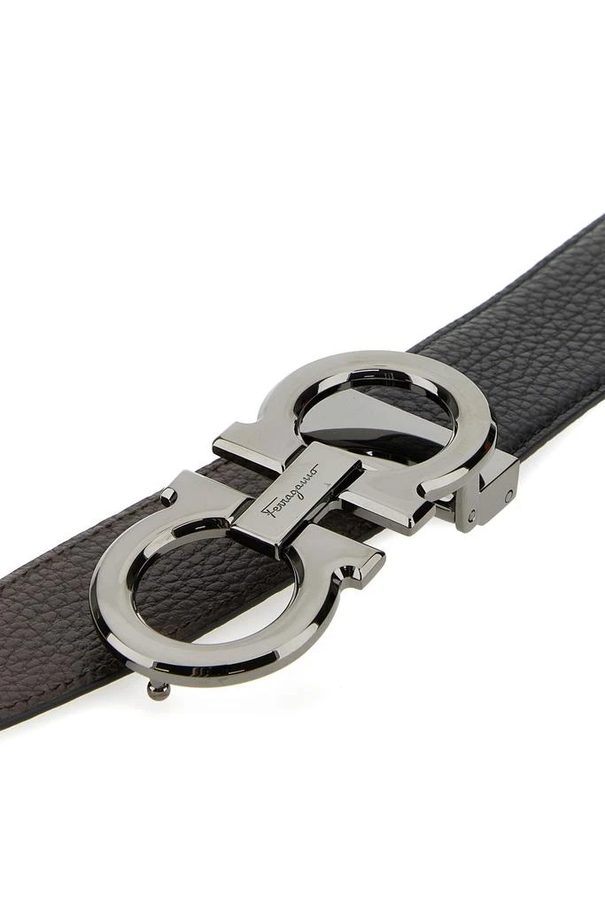 Salvatore Ferragamo Black leather reversible belt 4