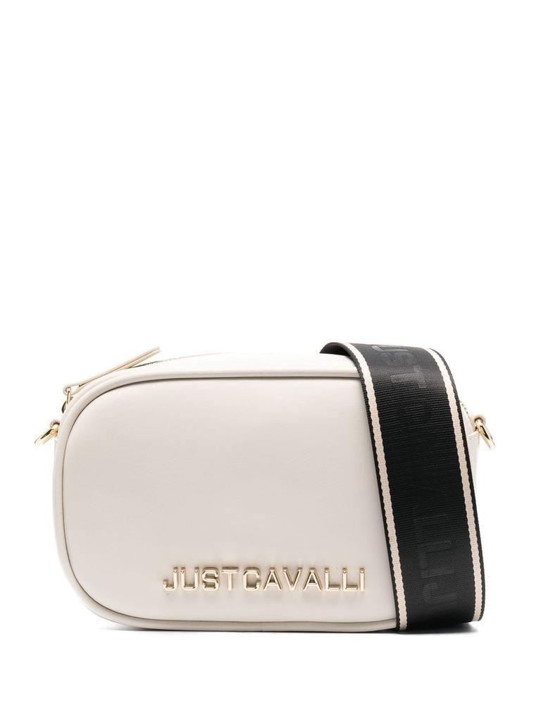 Just Cavalli logo-lettering leather crossbody bag - women -  -  - Neutrals