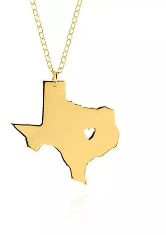 Belk & Co. Co. 14K Yellow Gold Texas State Pendant 1