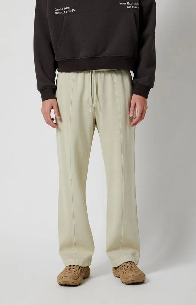 PacSun Cream Wash Baggy Sweatpants 1