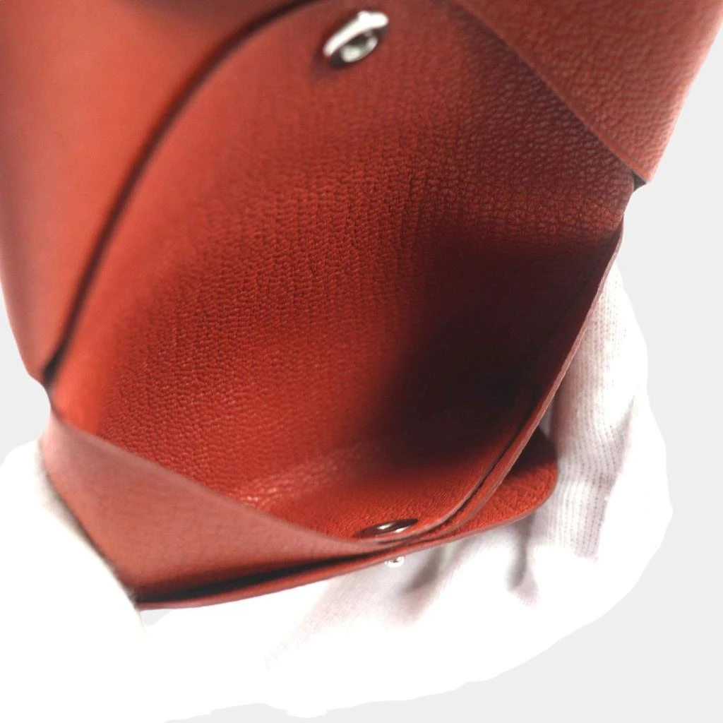 Hermes Hermes Calvi Duo Card Case 2024 Brown Leather 6