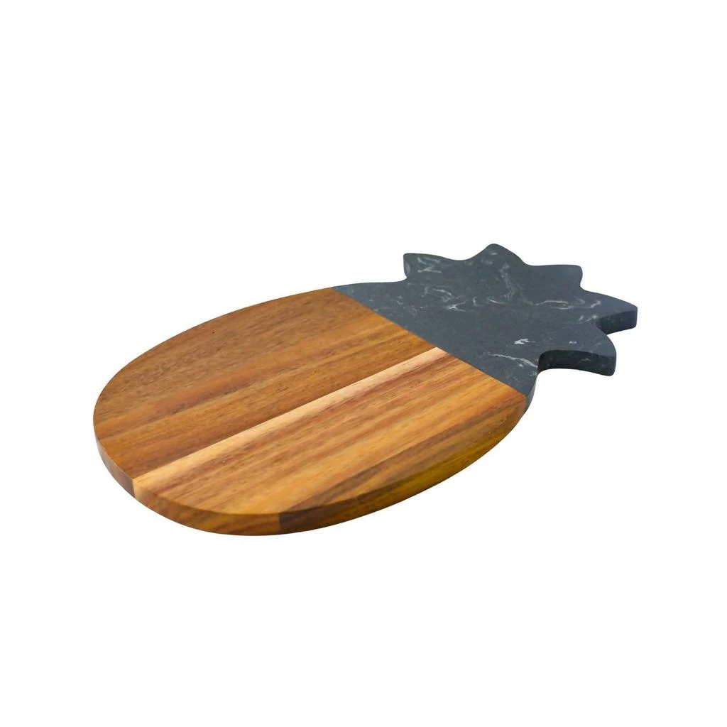 Creative Gifts International Creative Gifts International - Marble and Acacia Wood Pineapple Board 2