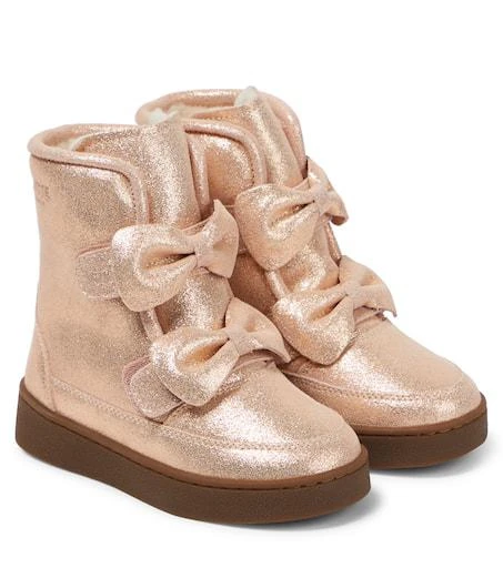 Donsje Isa Exclusive Lining metallic leather boots