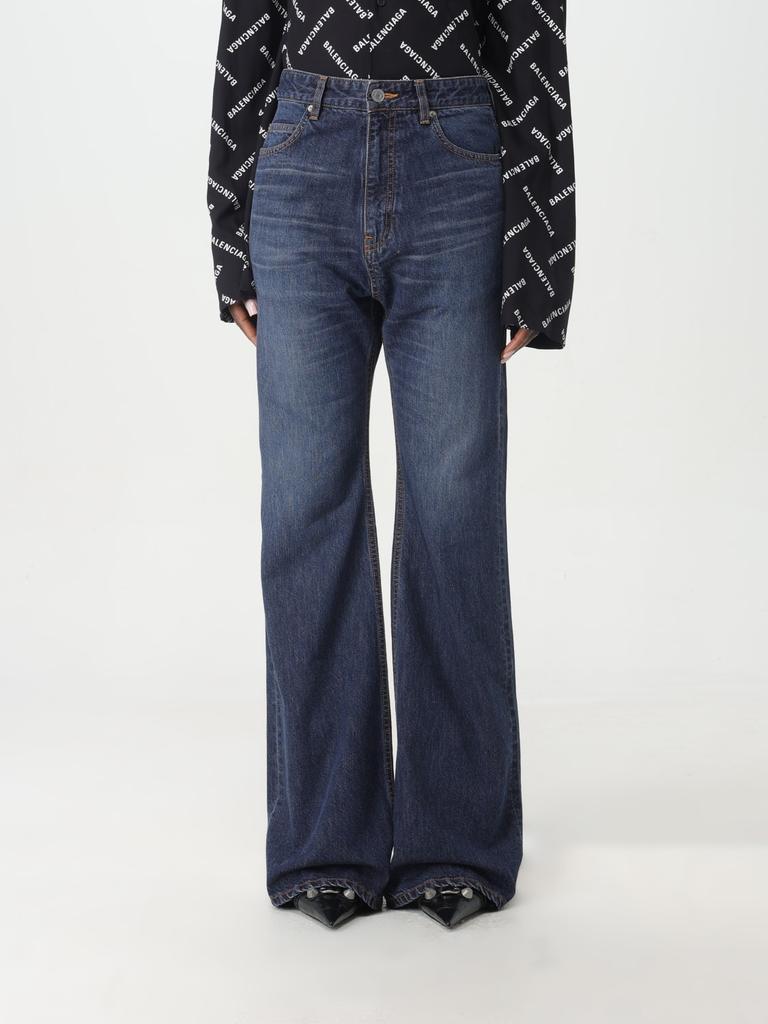 【送料&関税込】Balenciaga Five Pocket Jeans With Ripped Hem Balenciaga White Five Pocket Jeans With Ripped Hem In Cotton