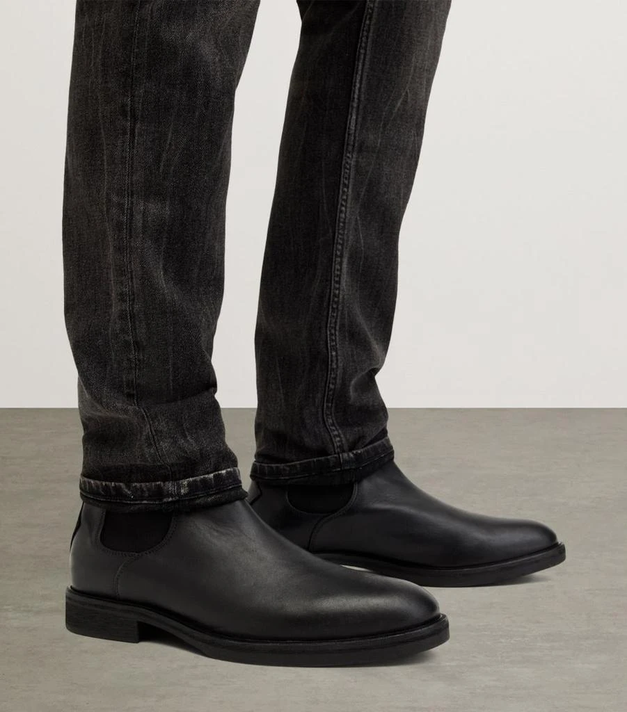 ALL SAINTS Leather Creed Chelsea Boots 6