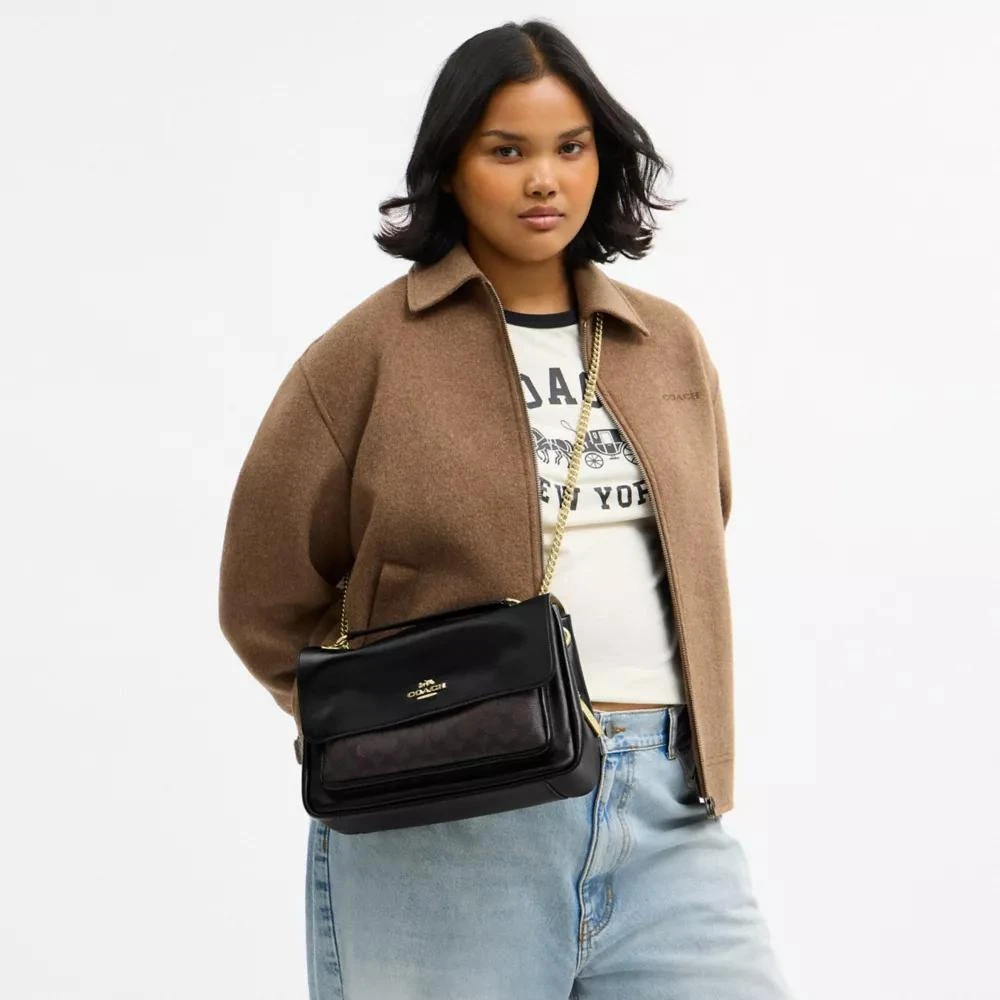 Coach Elodie Crossbody Bag In Signature Canvas 4