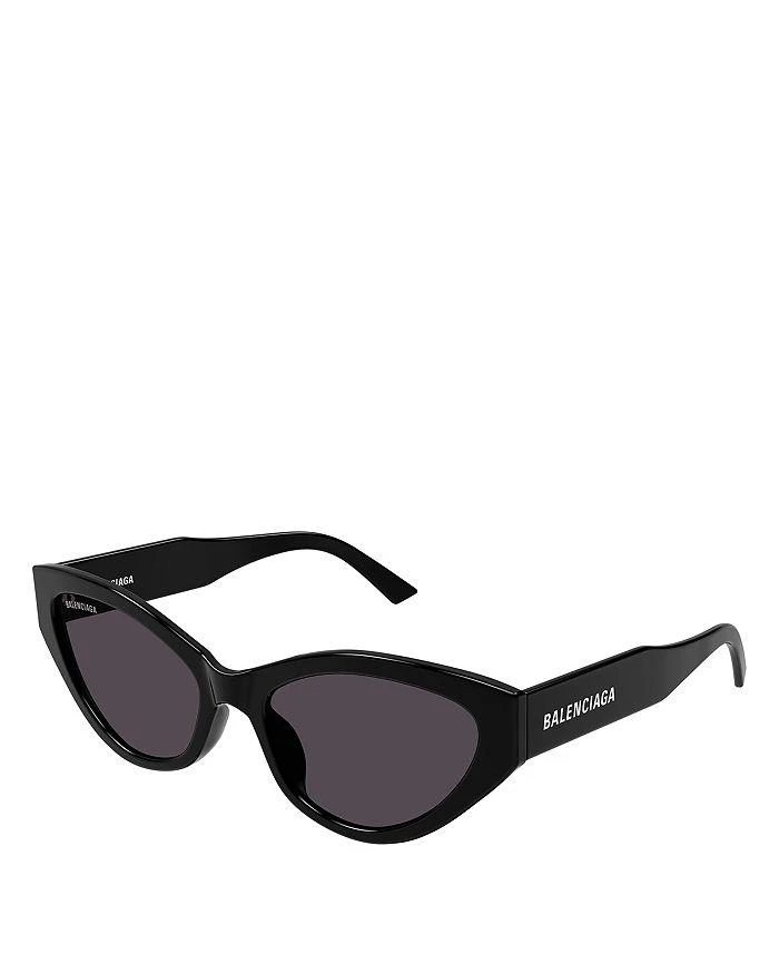 Balenciaga Flat Cat Eye Sunglasses, 57mm