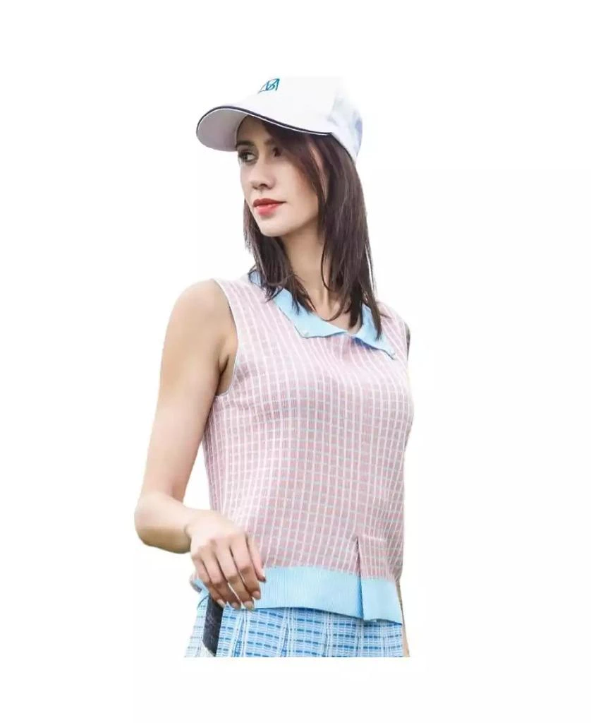 Bellemere New York Women's Tencel Tweed Polo Vest 1