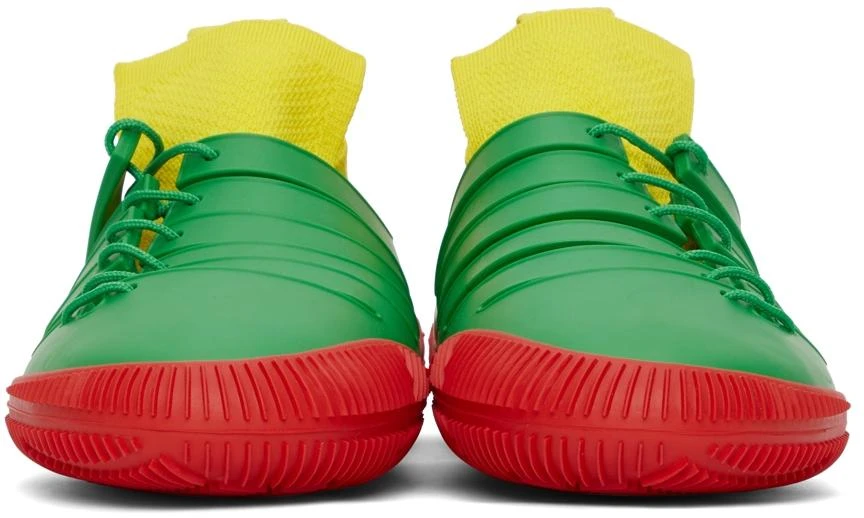 Bottega Veneta Green & Red Climber Sneakers 2