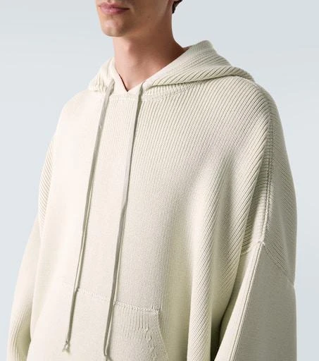 Rick Owens Hun ribbed-knit virgin wool hoodie 5