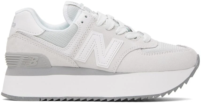 New Balance Gray 574+ Sneakers 1