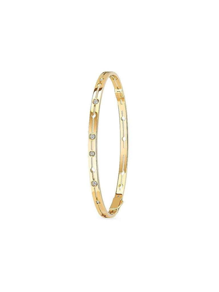 Dinh Van Pulse 18K Gold 
0.135 TCW Diamond Bangle