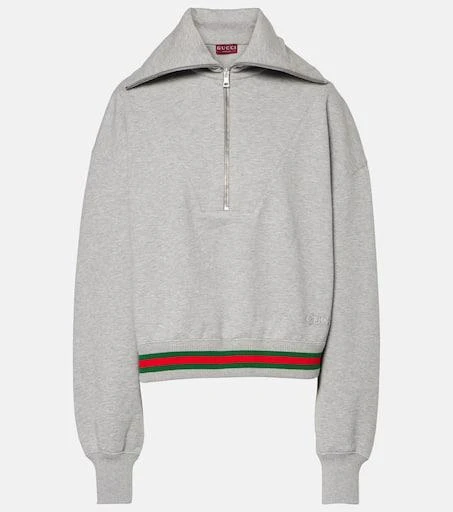 Gucci Web cotton jersey sweatshirt 1