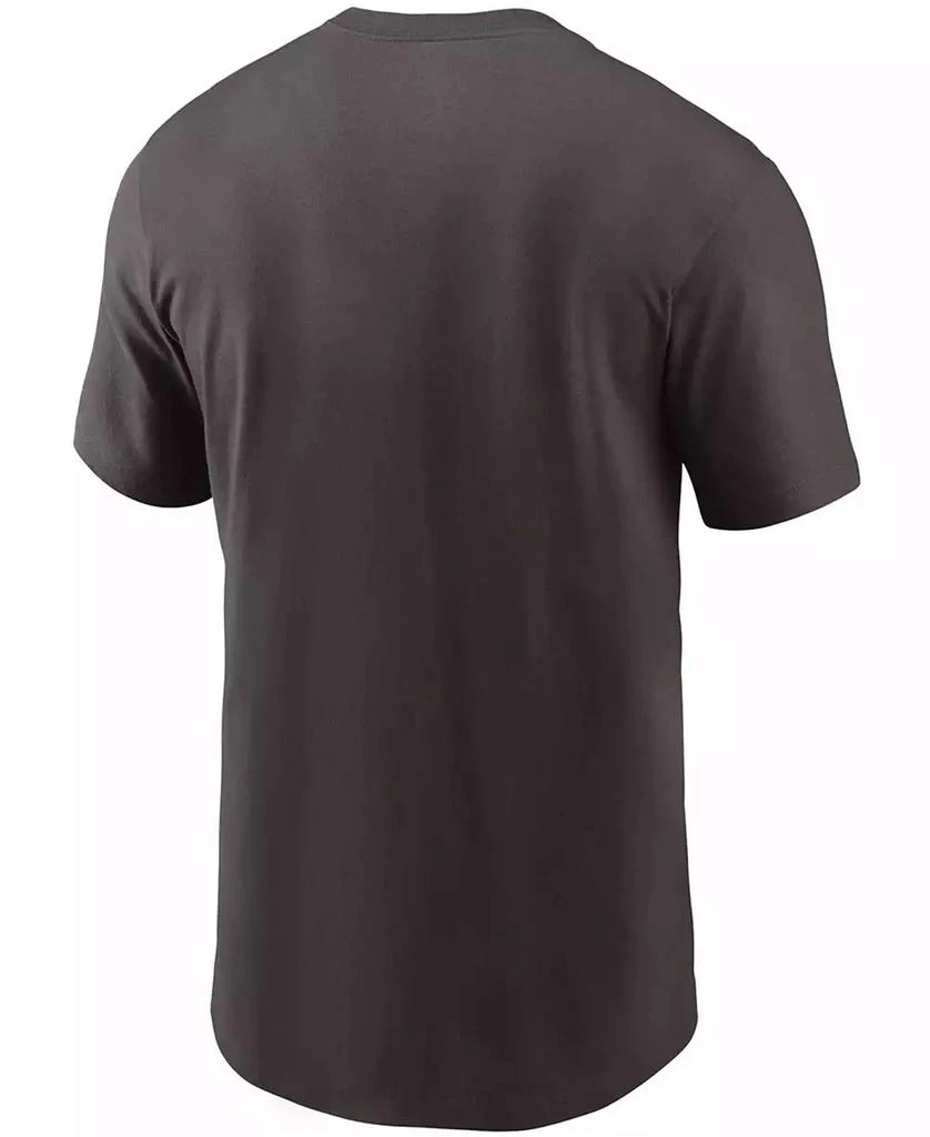 NIKE Men's Brown Cleveland Browns Primary Logo T-shirt 3