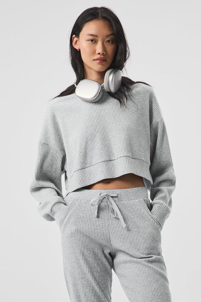 Alo Yoga Muse Hoodie - Athletic Heather Grey