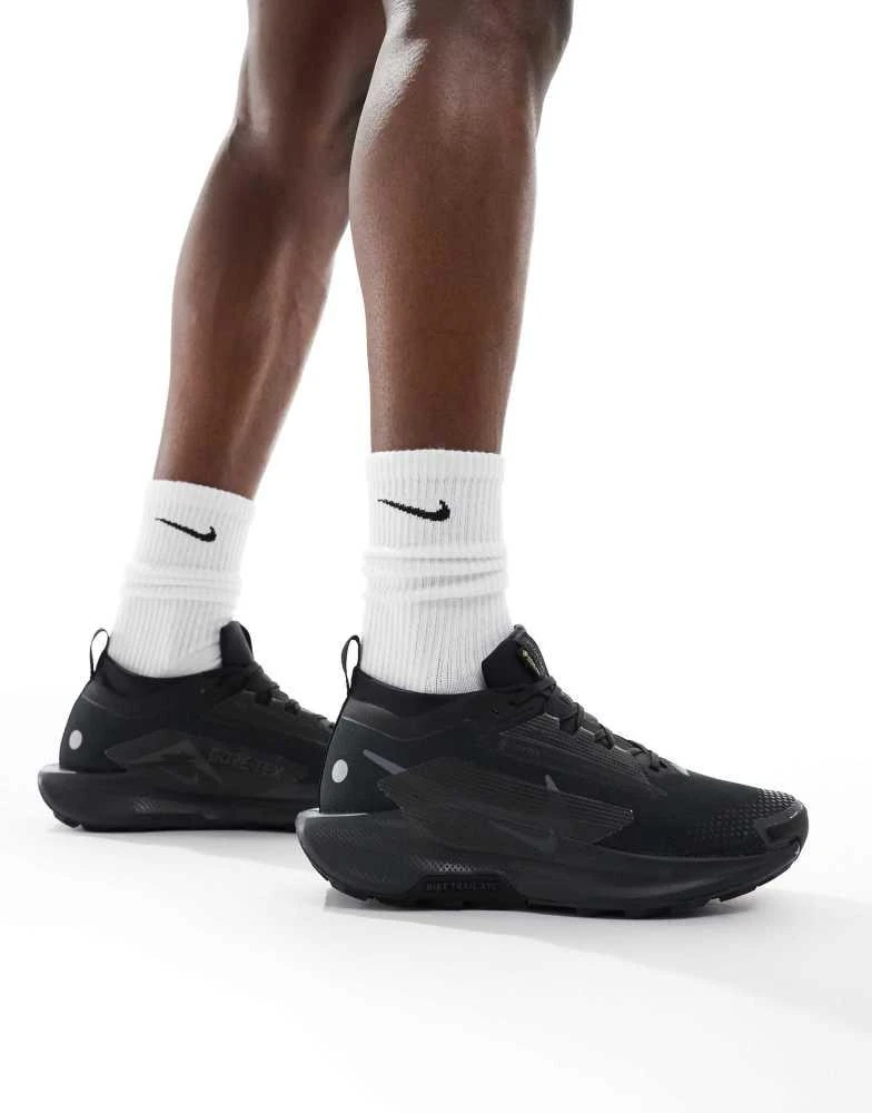 NIKE Nike Running ReactX Pegasus Trail 5 Gore-TEX trainers in black 1