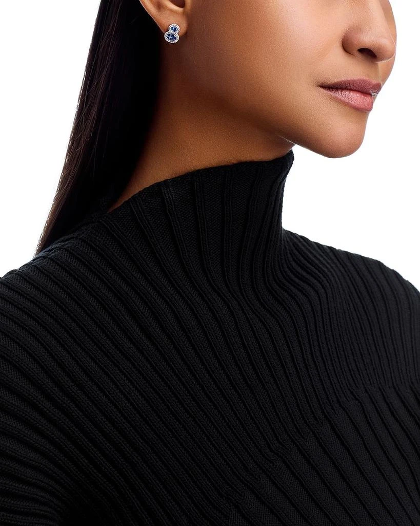 Bloomingdale
s Fine Collection Sapphire 
Diamond Drop Earrings in 14K White Gold 2