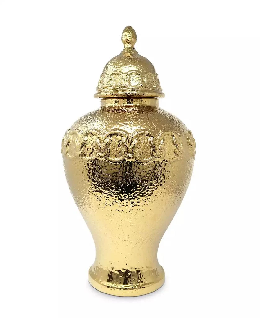 Vivience Ginger Jar and lid with Chain Detail 1