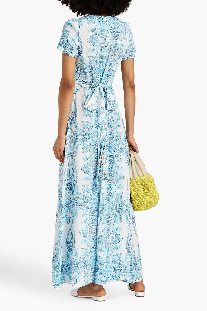 MELISSA ODABASH Petunia paisley-print voile maxi dress 3