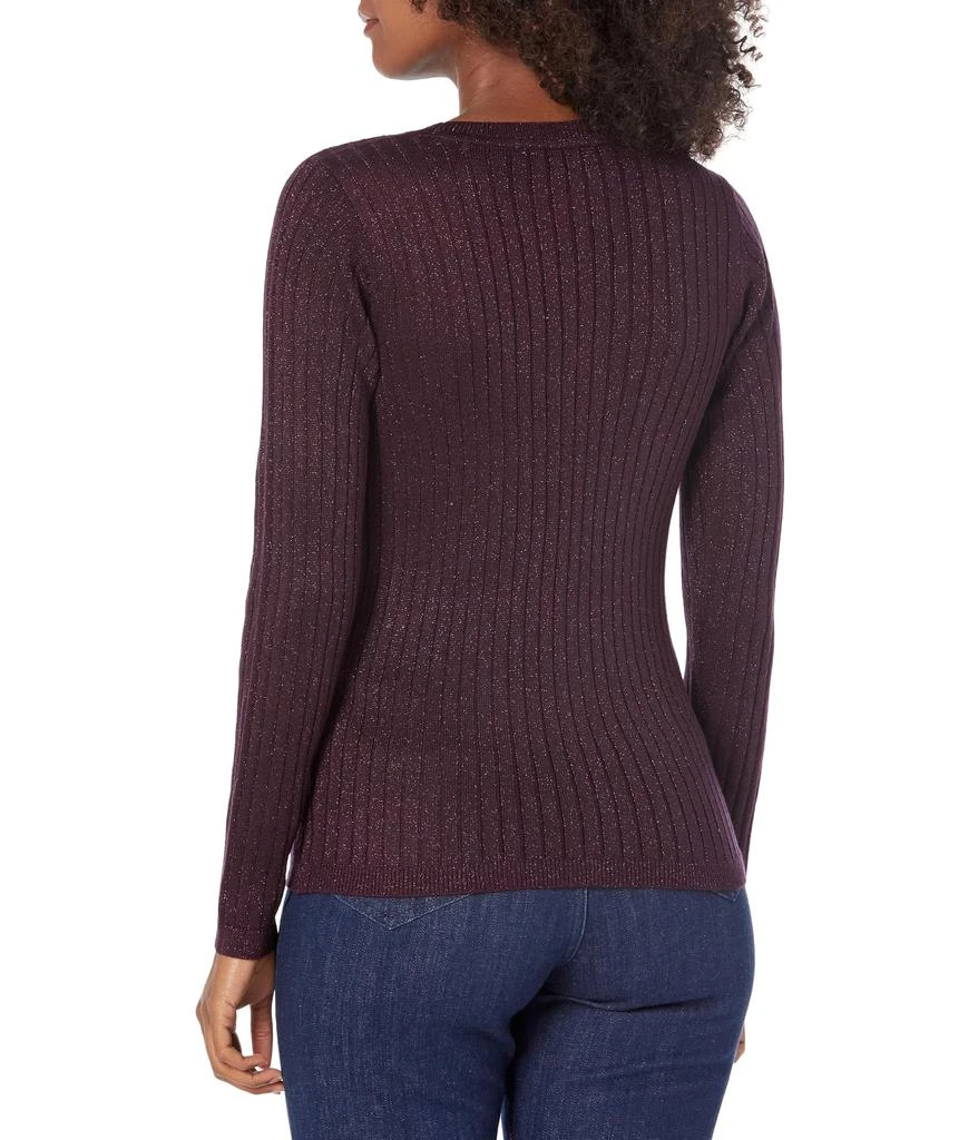 Tommy Hilfiger Lurex Rib V-Neck Sweater 2