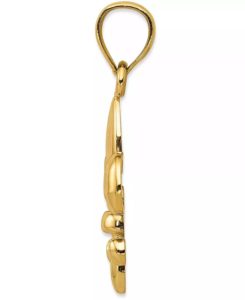 Macy's Fleur-de-Lis Charm Pendant in 14k Yellow Gold 2