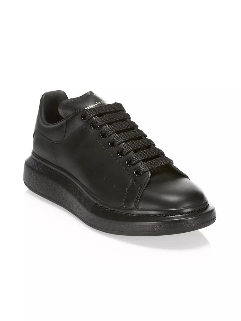 Alexander McQueen Men's Oversized Leather Platform Sneakers 2