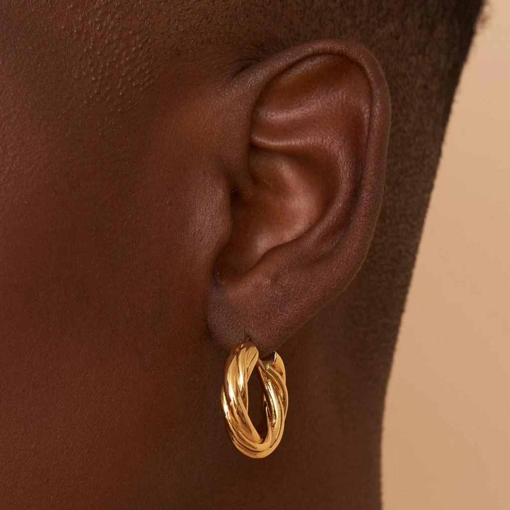 Oma The Label Oma The Label The Brenda 18 Karat Gold-Plated Hoop Earrings 2