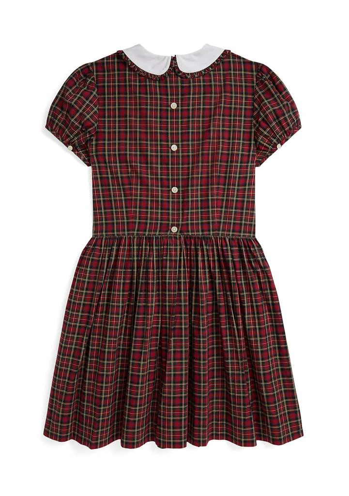 Ralph Lauren Girls 7-16 Plaid Ruffled Cotton Poplin Dress 2