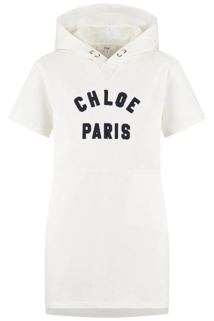 chloe kids logo embroidered dress Chloe dress