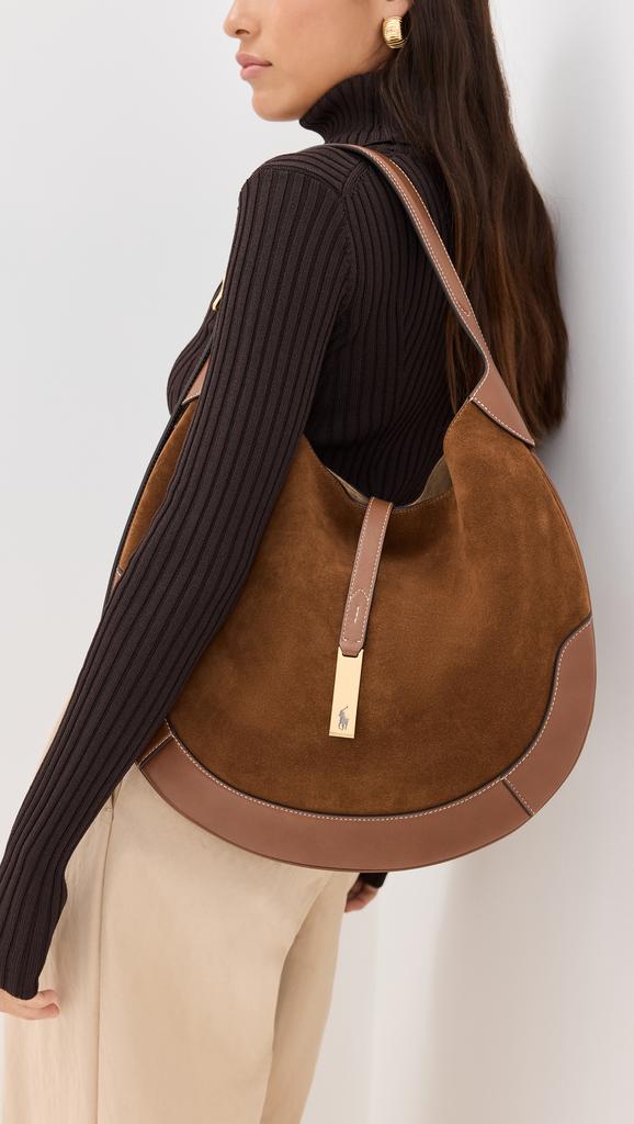 Ralph Lauren Suede Leather Shoulder Bag
