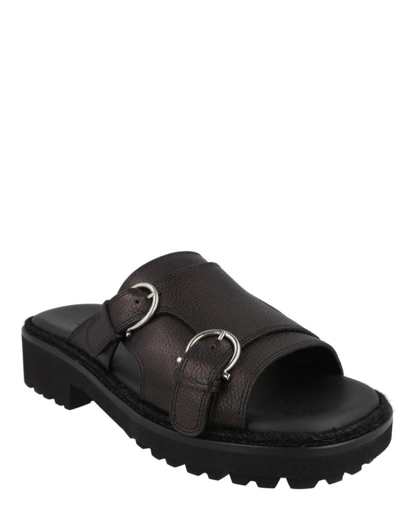 Salvatore Ferragamo Girby Leather Slides 2
