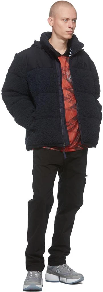 The North Face Navy Down Sherpa Nuptse Jacket 4