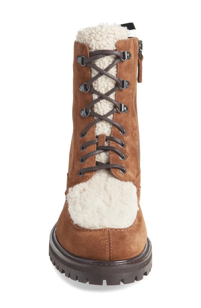 Aquatalia Isaac Genuine Shearling Moc Toe Boot 4