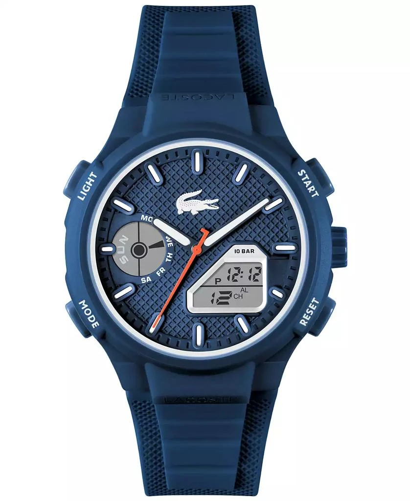 Lacoste Men's LC33 Blue Silicone Strap Watch 45mm 1